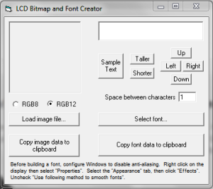 lcd bitmap and font creator